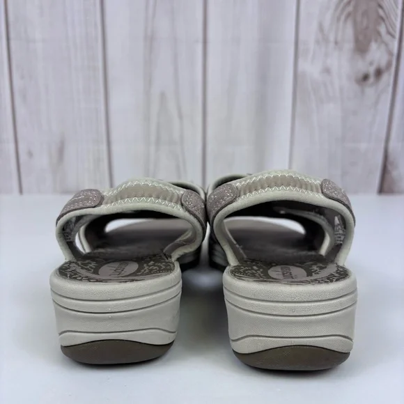 Easy Spirit Highline Leather Sandals Wedge Slip On Slingback Lightweight 10 - Picture 8 of 15